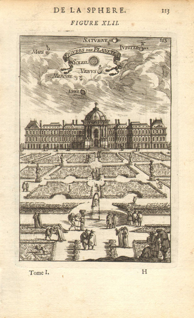 ASTRONOMY. 'Figures de Planetes'. Symbols of the planets. MALLET 1683 print